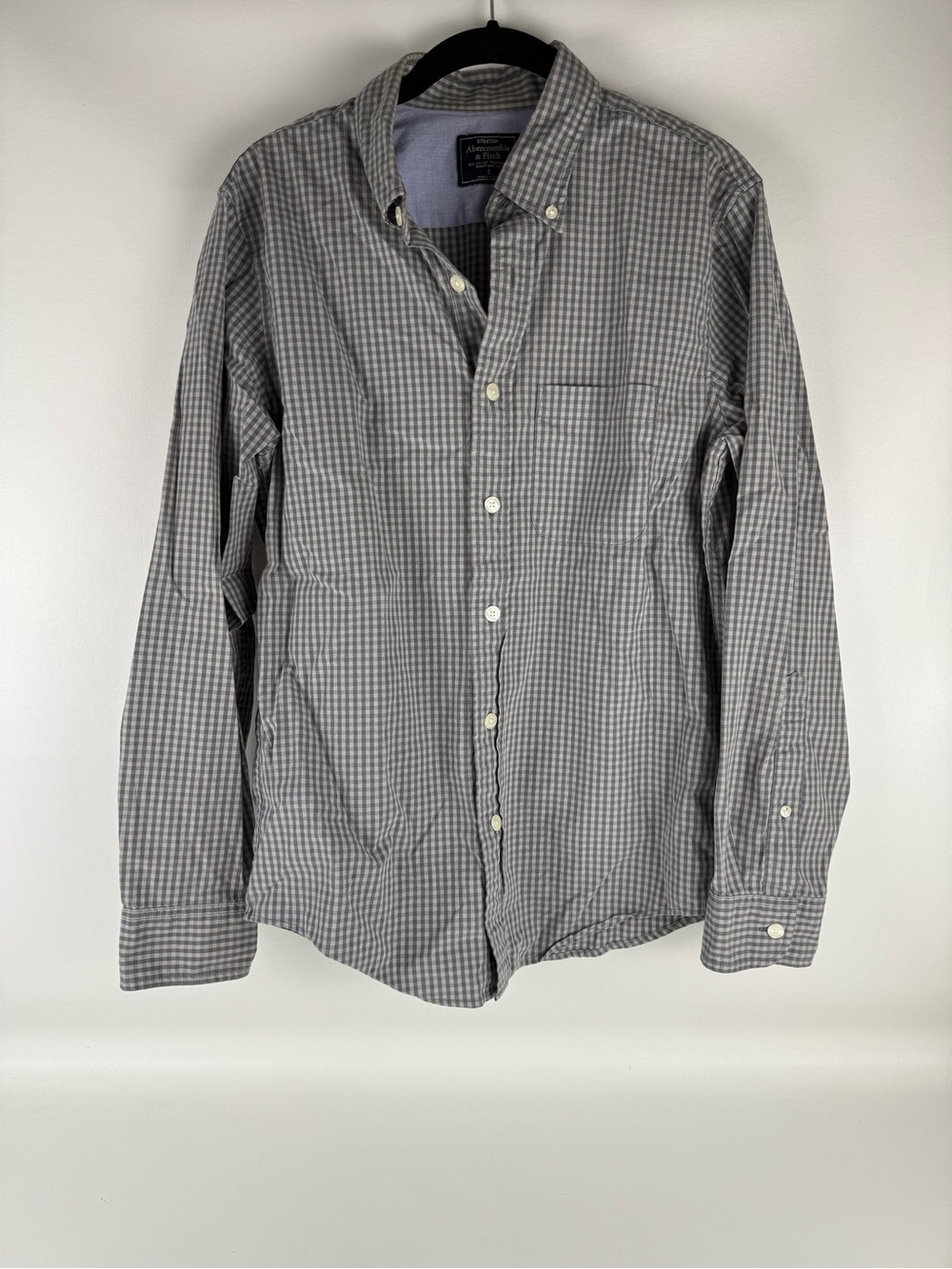 Abercrombie & Fitch Men's Signature Stretch Gingham Button Down